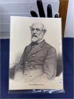 Robert E Lee postcard unused