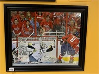 NHL 2009 FRAMED SAVE AT CAPITOLS GAME 19 X 23