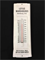 Vintage "Lotus Warehouse" thermometer