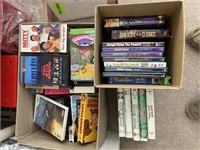 Miscellaneous Box of DVD's & VHS Tapes