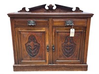 Antique Wood Carved Buffet