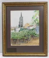 J.D. Kennedy Watercolor Framed - Signed