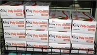 shelf lot-14 boxes Choice disposable poly gloves,