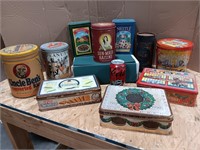 Vintage tins, Oreo, Animal crackers,  peanuts,