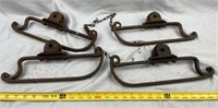 Vintage Cast Iron Sleigh Runners (4)