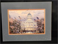 (2001) "FLAGS OVER THE CAPITOL" BY THOMAS KINKADE
