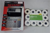 Sharp EL-1801V Printing Calculator w/ Paper