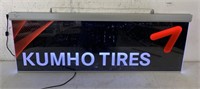 Kumho Tires lighted sign