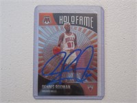 DENNIS RODMAN SIGNED SPORTS CARD WITH COA