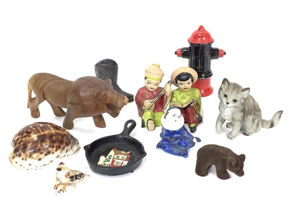 10 Vtg Shelf Display Items S&P Animals+