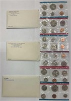 (3) San Francisco US Mint Proof Sets