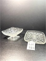 Indiana Glass Pineapple and Floral Candy Dish and