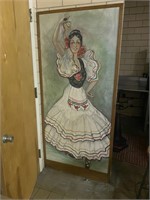 Large Dancing Lady Painting