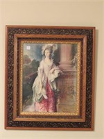 Painted Lady in Ornate Frame
