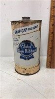 Vintage Snap Cap full quart PBR can