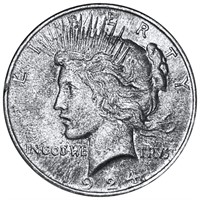 1924 Silver Peace Dollar CLOSELY UNCIRCULATED