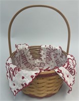 Be My Valentine- Longaberger Basket With Liner