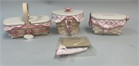 3 Horizon Of Hope Baskets, White Washed With