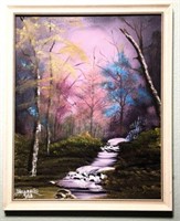 Mazzella Oil on Canvas of Forest Scene