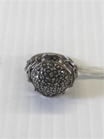 Sterling Silver Ring w/marcasites? size 7