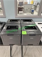 (4) Brother HL-L6200DW Laser Printers