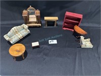 Vintage Wooden Dollhouse furniture