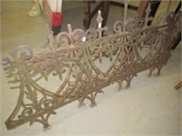 2 Pieces of Old Iron Fence short flower garden