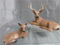 Resin Buck & Doe Sculptures