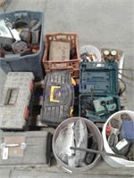 Tool boxes, lights, welding rod