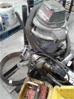 Shop vac, homemade drill press, Homelite chain saw