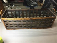 Large rectangular basket 31.5” long x 12” wide x