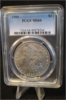 1900-P Certified Morgan Silver Dollar