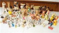 Figurines - mostly dogs - 1 box