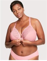 T-Back Front-Close Underwire Bra Pink Blush $44