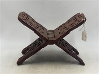 Vintage hand carved collapsible book stand