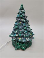 Ceramic Light-Up Christmas Tree vtg