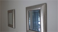 2 Silver Framed Mirrors