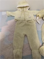 VINTAGE FUZZY 2 PCE. SNOW SUIT