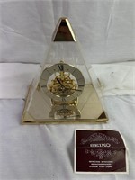 Vintage Seiko Pyramid Quartz Triangle clock
