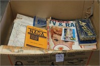 BOX OF BOOKS, MAPS AND OTHER