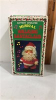 Vintage musical walking talking Santa Claus,