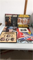 Country album lot.  Johnny cash, Merle Haggard,