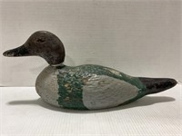 VINTAGE HAND CARVED & HAND PAINTED DUCK DECOY