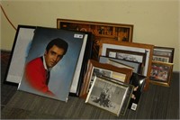 Assorted Elvis & Country Prints & Pictures