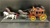 Wells Fargo Overland Stage Coach and Horses