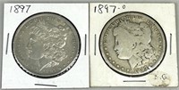 1897 & 1897-O Morgan Dollars (90% Silver).