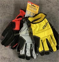3pr Firm Grip Gloves Large