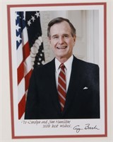 Pres. George H. W. Bush: Signed photograph.