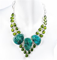 Jewelry Sterling Silver Statement Necklace
