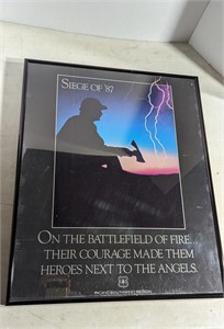 Framed Poster Seige of '87